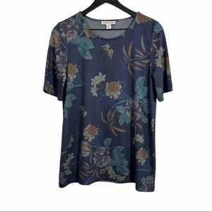 Coldwater Creek | Blue Floral Top